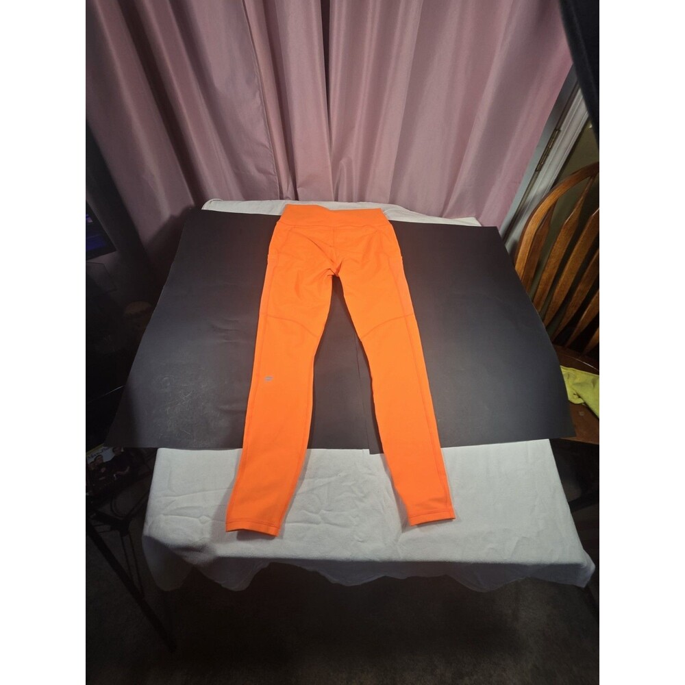 NWT- Fabletics Define PowerHold® High-Waisted 7/8 Legging Passion Orange-Size M - Picture 7 of 16